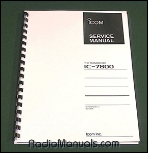 Icom IC-7800 Service Manual (full color) - Click Image to Close